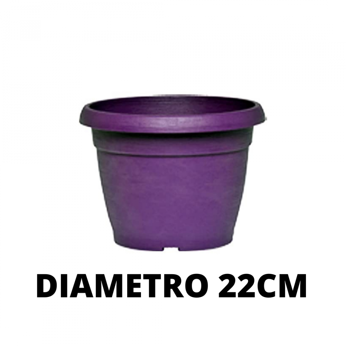 VASO SIMILCOTTO SPAZZOLATO D.22 VIOLA 