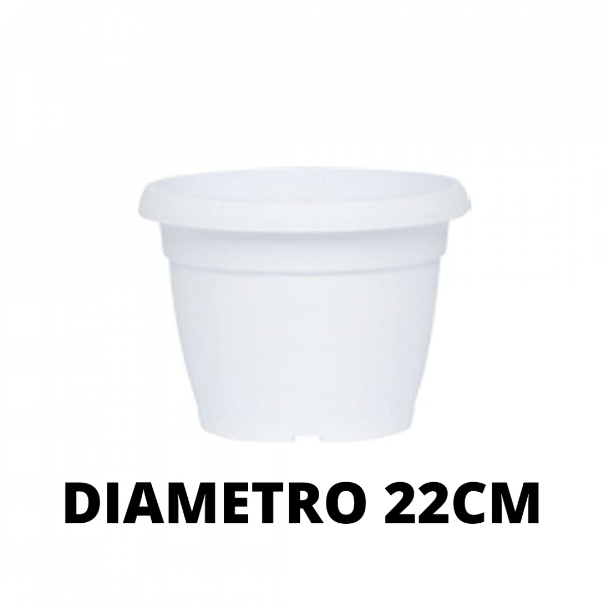 VASO SIMILCOTTO SPAZZOLATO D.22 BIANCO 