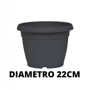 VASO SIMILCOTTO SPAZZOLATO D.22 ANTRACITE