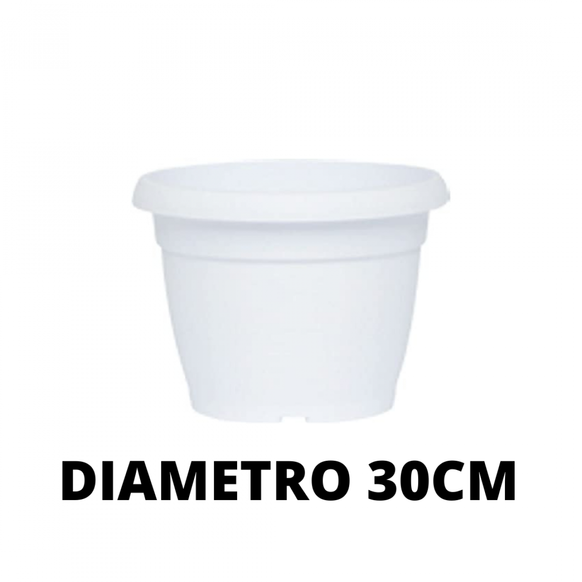 VASO SIMILCOTTO SPAZZOLATO D.30 BIANCO