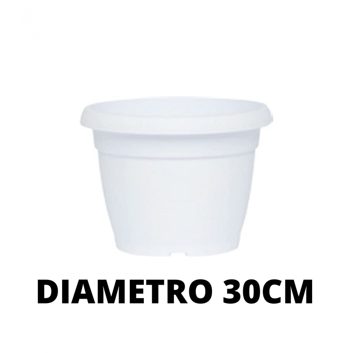 VASO SIMILCOTTO SPAZZOLATO D.30 BIANCO 