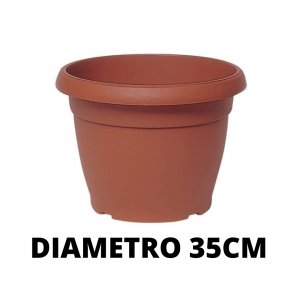 VASO SIMILCOTTO SPAZZOLATO D.35 TERRACOTTA