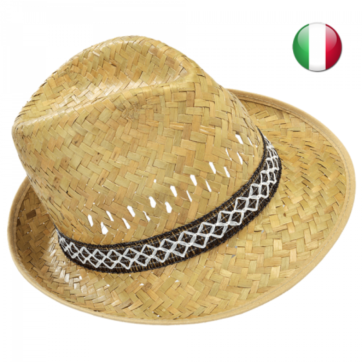 CAPPELLO IN PAGLIA CALIFORNIA 100% PAGLIA NATURALE