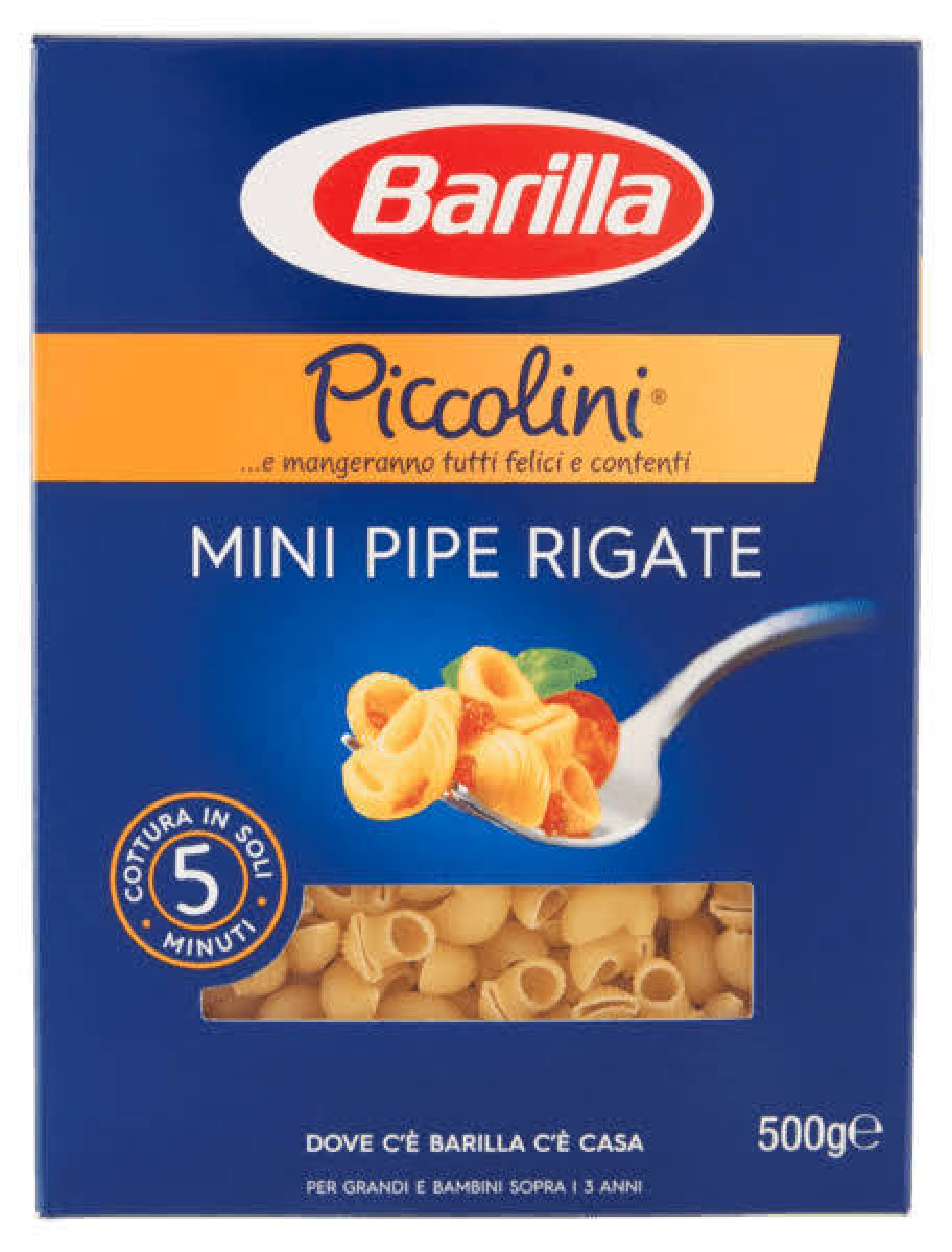 mini pipe rigate Barilla 500gr