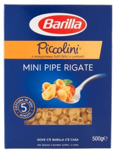 mini pipe rigate Barilla 500gr