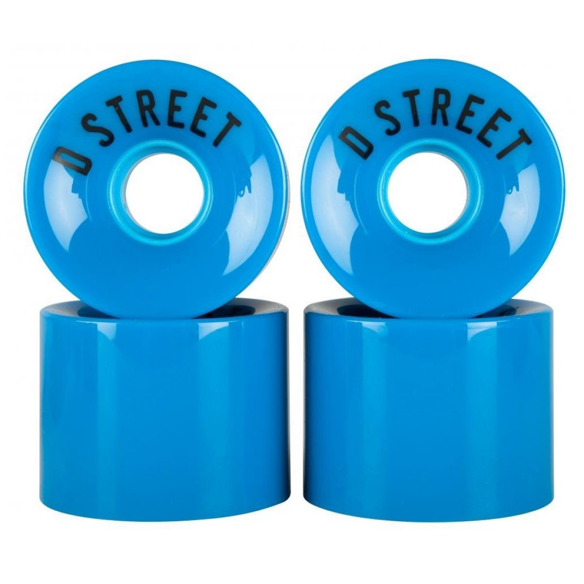 Dstreet Ruote morbide per Skate Mini Cruiser- 78 A - 59mm x 45mm - pack 4 pz BLU Dstreet Ruote morbide Professionali