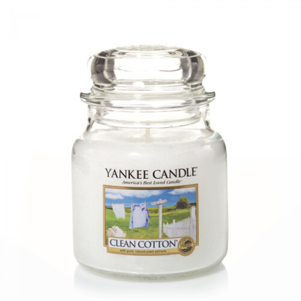 Giara media Yankee Candle Clean Cotton Fragranza fresco pulito