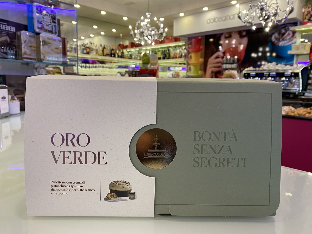 Fiasconaro Panettone Oro Verde con crema di Pistacchio