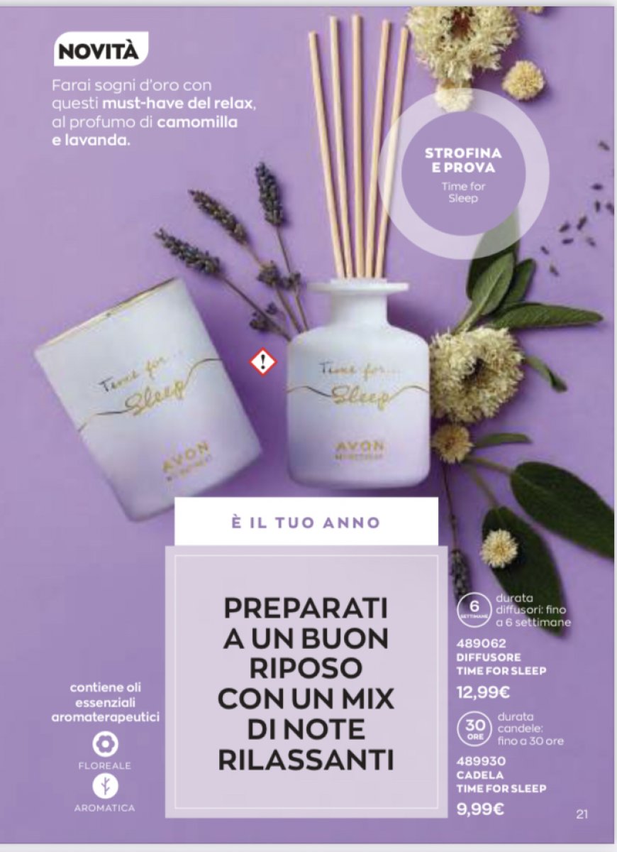 Set candela e diffusore CAMOMILLA E LAVANDA
