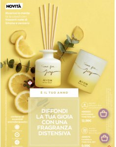 Set candela e diffusorie fragranza limone