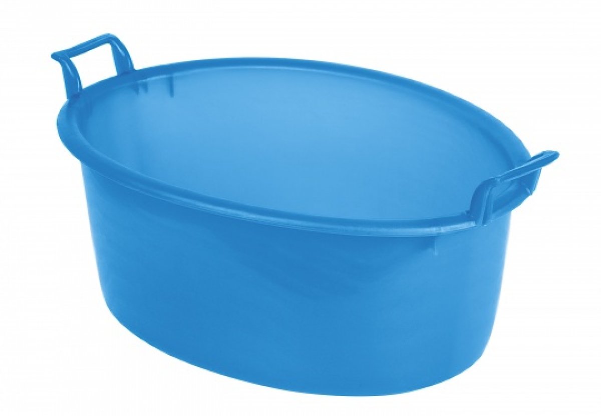 BAGNO OVALE CM.45 AZZURRO MOBIL PLASTIC