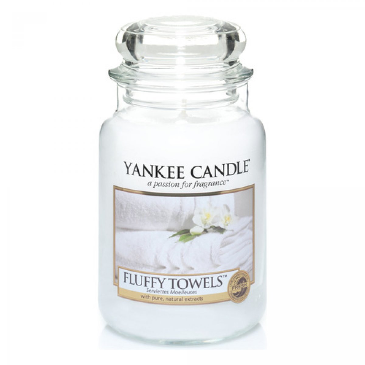 Giara grande Yankee Candle Fluffy Towels Fragranza fresco pulito