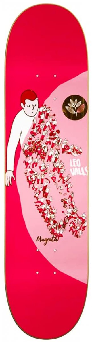 Magenta Skateboard tavola Extravìsion Series Leo Valls Deck 8.25