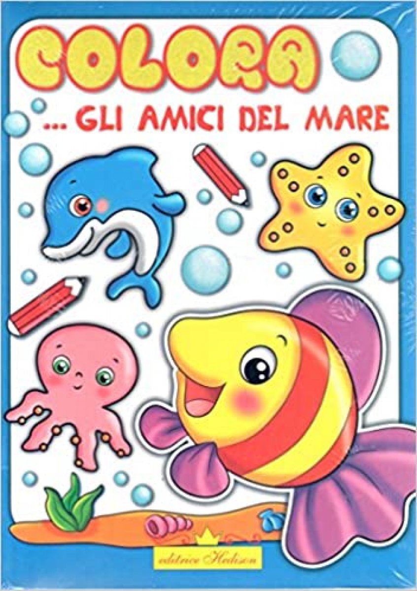 Colora gli amici del mare (Italiano) Copertina flessibile 