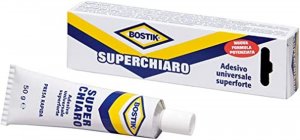Adesivo universale a contatto superforte Bostik Superchiaro Tubetto 50gr