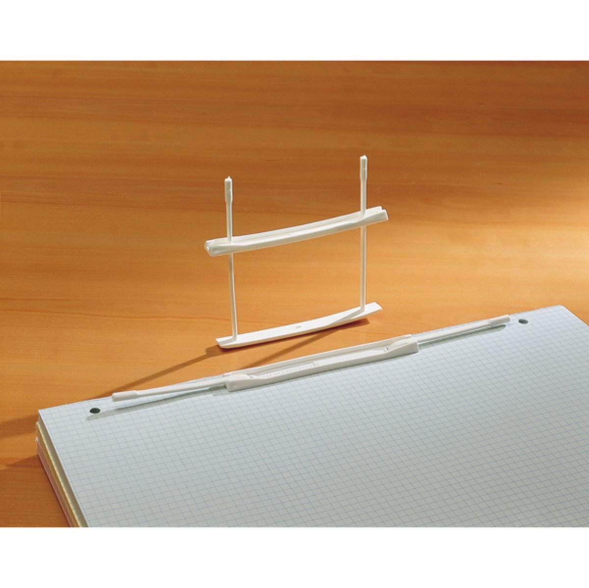 Fastener fermafogli - plastica - passo 80 mm - capacità 6 cm - bianco 