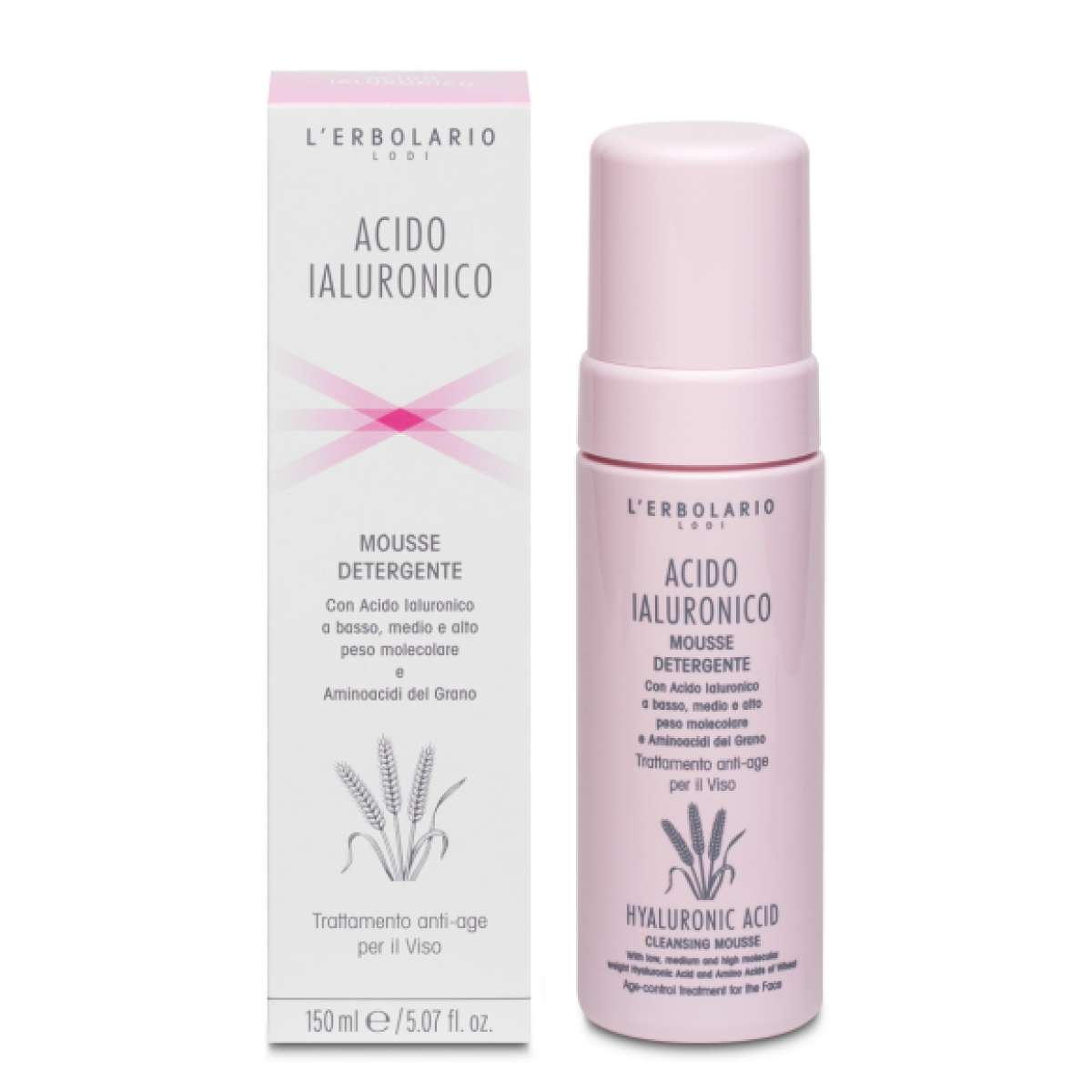 Mousse Detergente Acido Ialuronico Erbolario