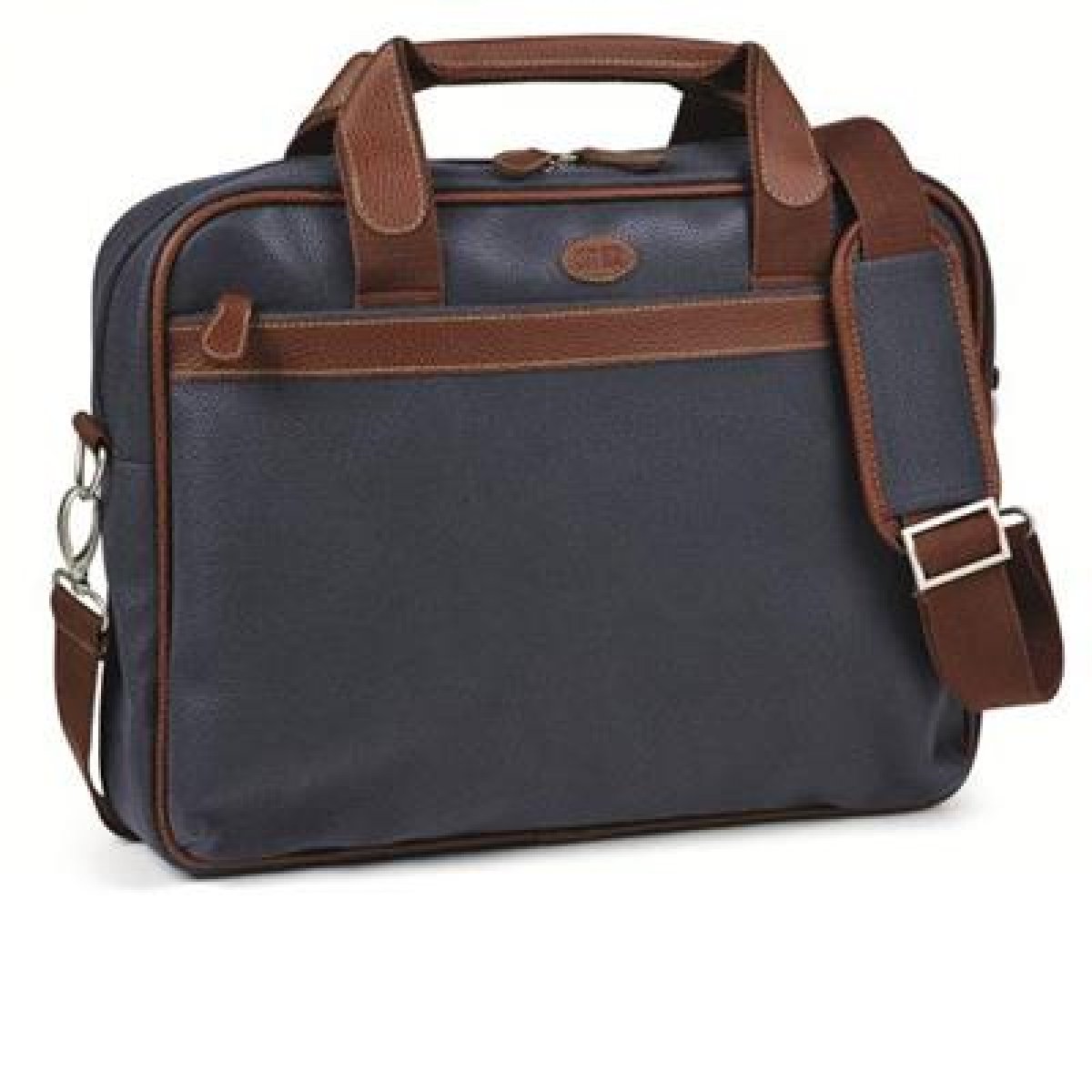 Borsa porta pc City Time in similpelle bicolore 