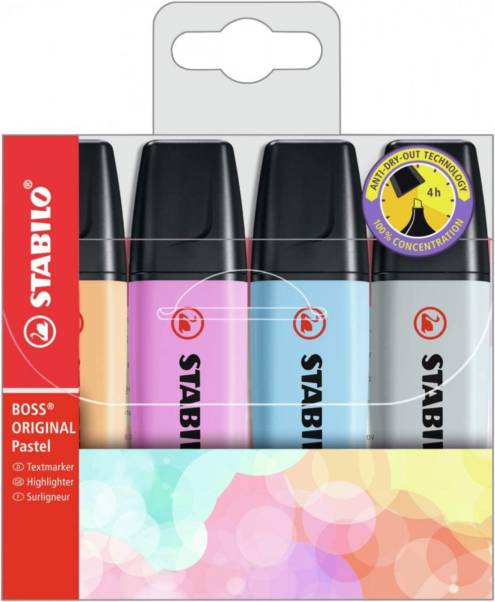 SET 4 EVIDENZIATORI STABILO BOSS NEW 2021