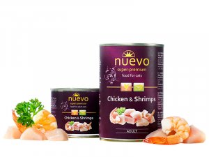 NUEVO GATTI ADULTI Pollo e Gamberetti 200gr