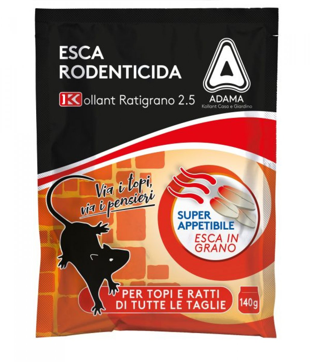 Veleno Topicida RATIGRANO 2.5 busta 140g kollant