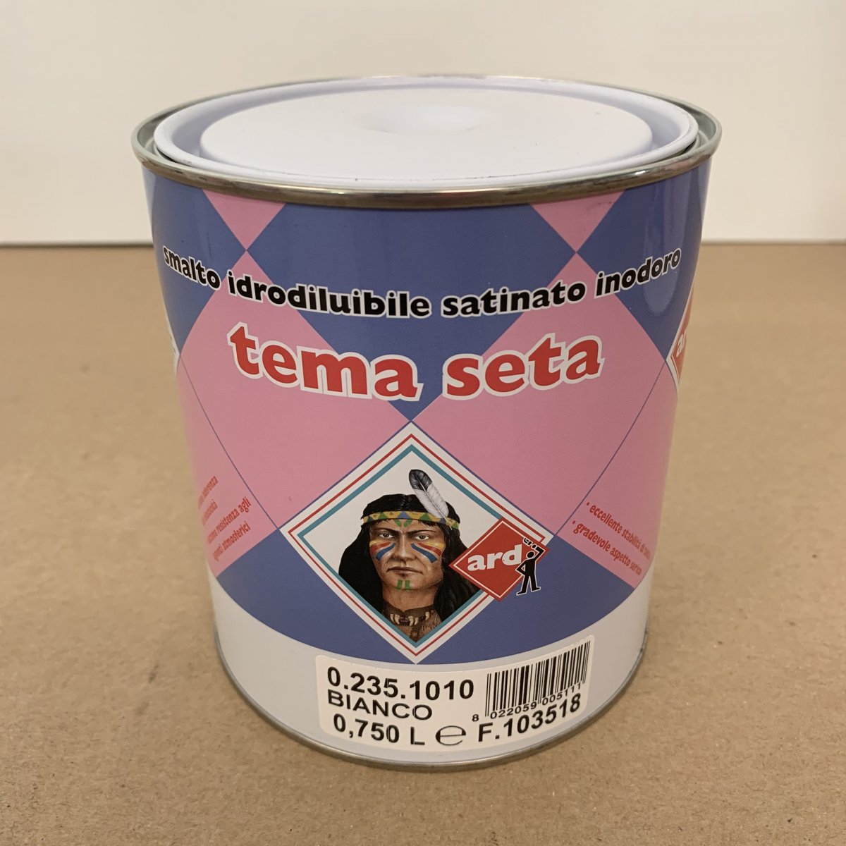 TEMA SETA ARD-RACCANELLO 0,75 lt SMALTO IDROSOLUBILE SATINATO 0,75 lt