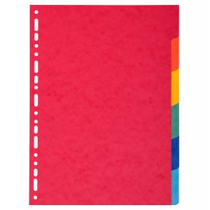 Separatore 6 tacche - A4 - multicolore