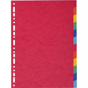 Separatore 12 tacche - A4 - multicolore