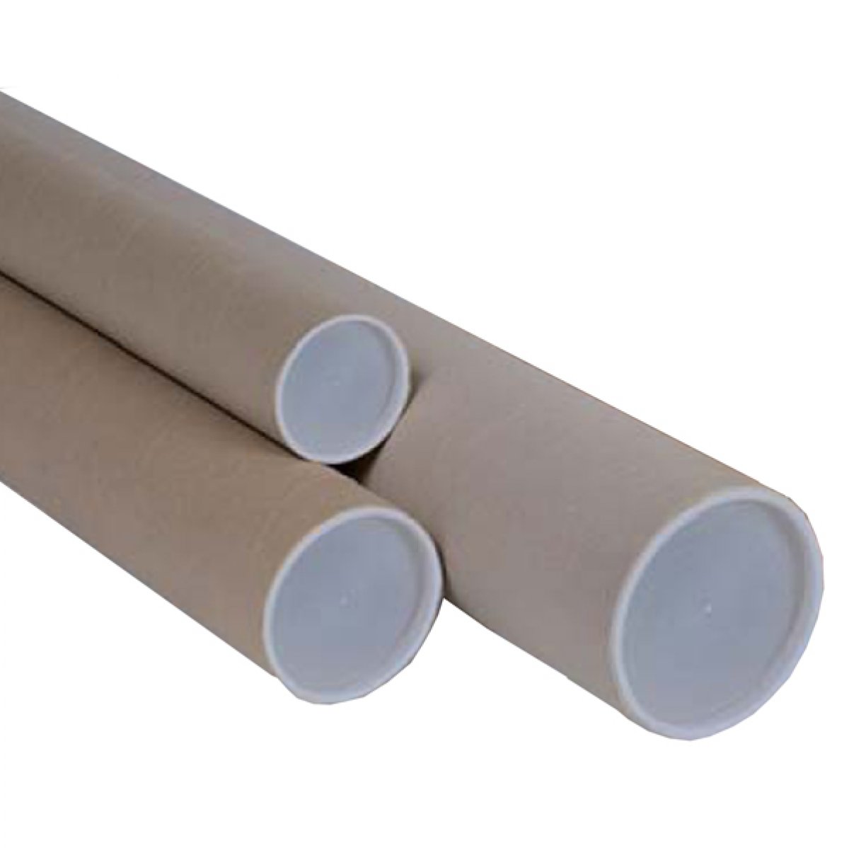 Tubo in cartone avana - altezza 70 cm - diametro 6 cm -