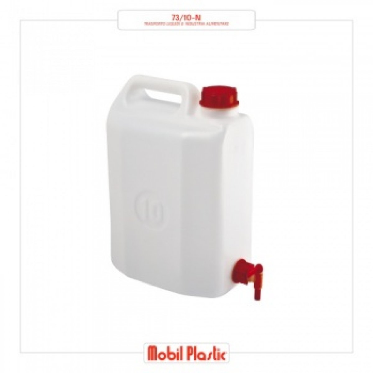 TANICA CON RUBINETTO - 10 LT MOBIL PLASTIC