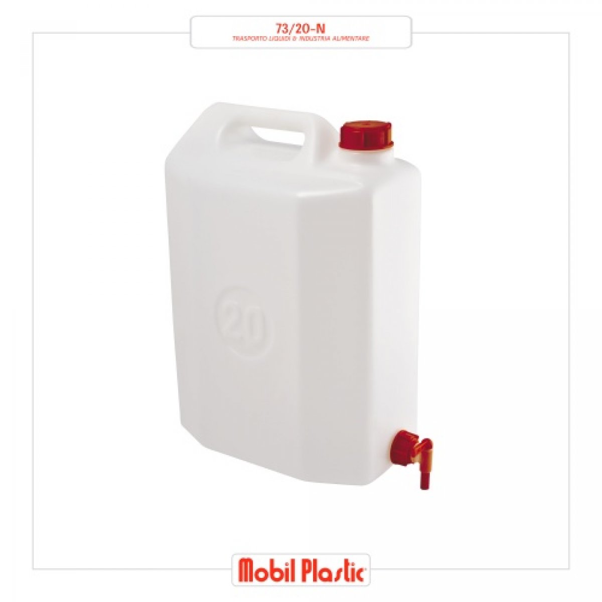 TANICA CON RUBINETTO - 20 LT MOBIL PLASTIC