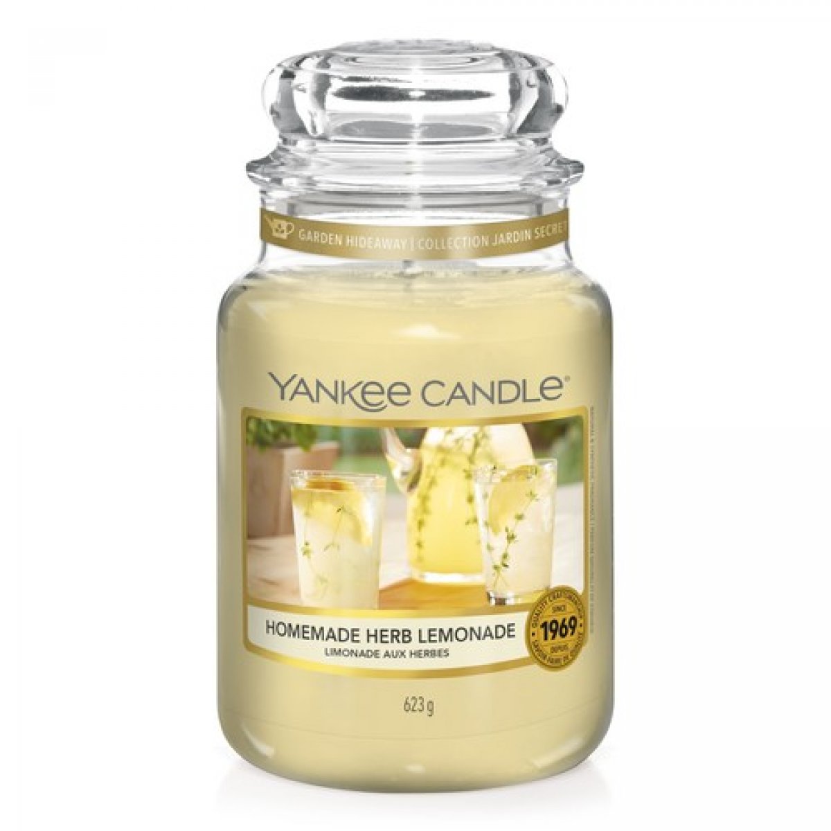 FRAGRANZA DEL MESE DI MARZO Giara grande Yankee Candle Homemade Herb Lemonade Fragranza agrumata