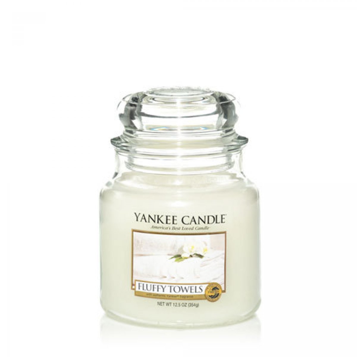 Giara media Yankee Candle Fluffy Towels Fragranza fresco pulito