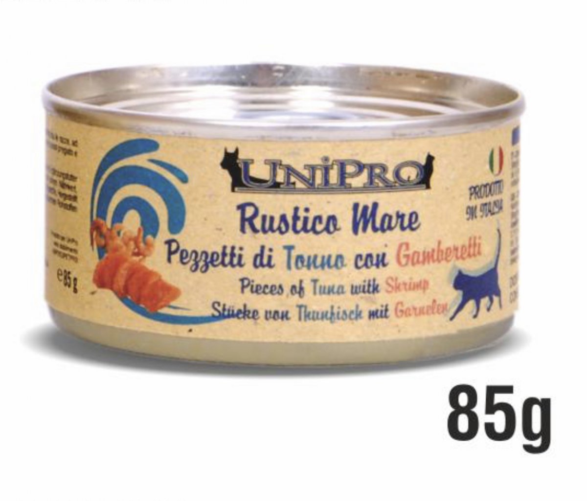 UniPro - Alimento Umido Gatti - Tonno & Gamberetti - 85gr 