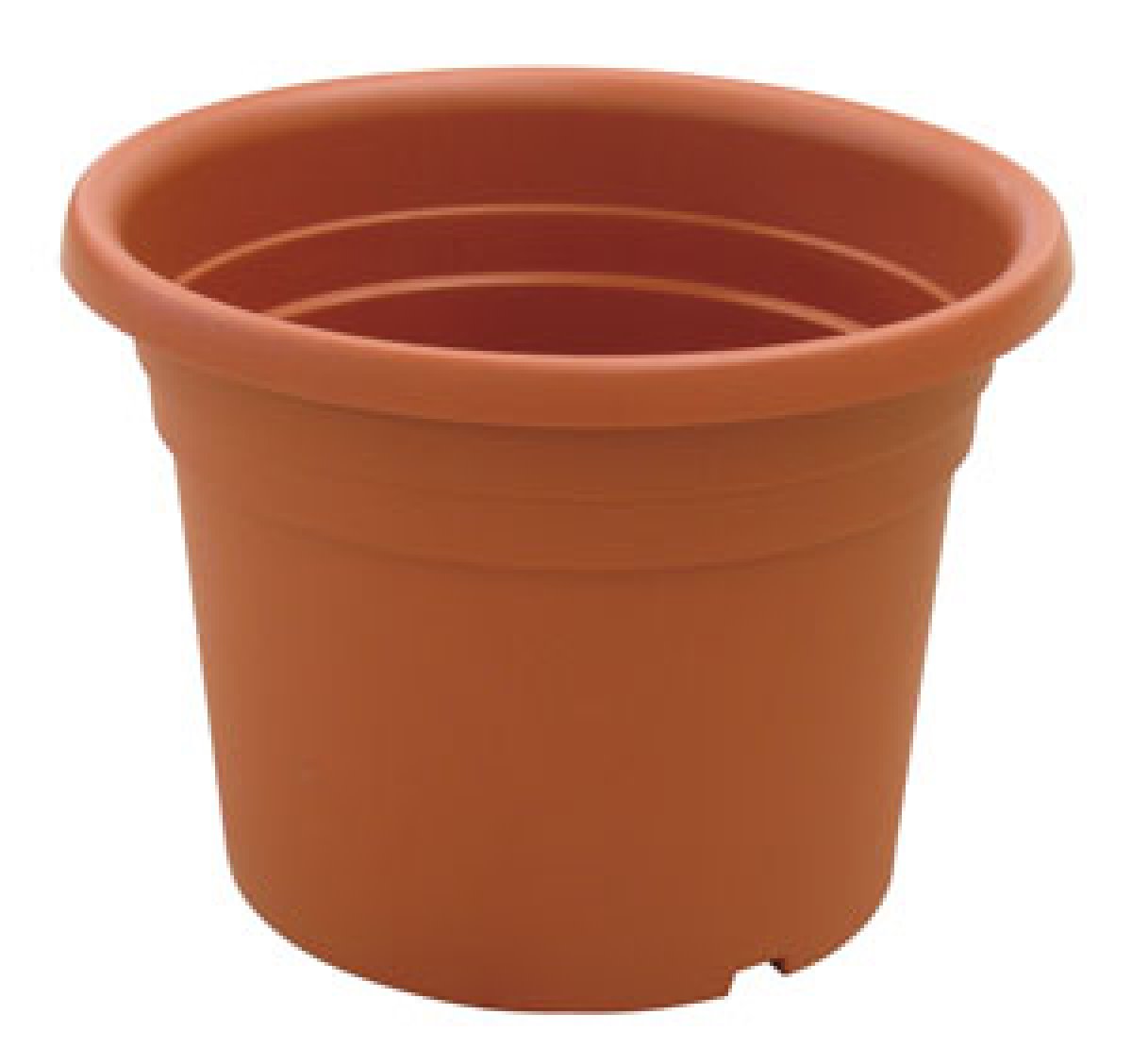 Vaso Cilindrico DAHILA in Plastica Colore Terra Cotta Ø 25x18 h. cm ICS