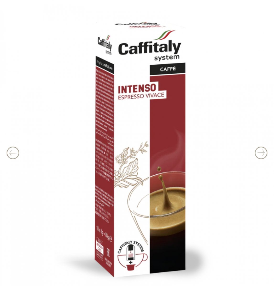 100 capsule Caffitaly caffè intenso 