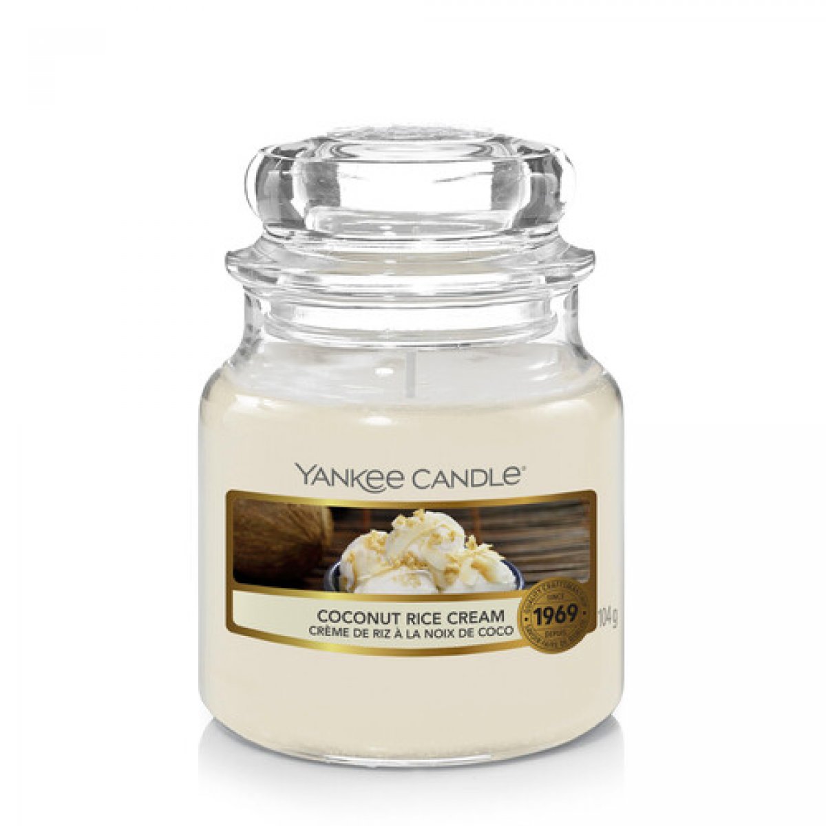 Giara piccola Yankee Candle Coconut Rice Cream Fragranza dolce speziata