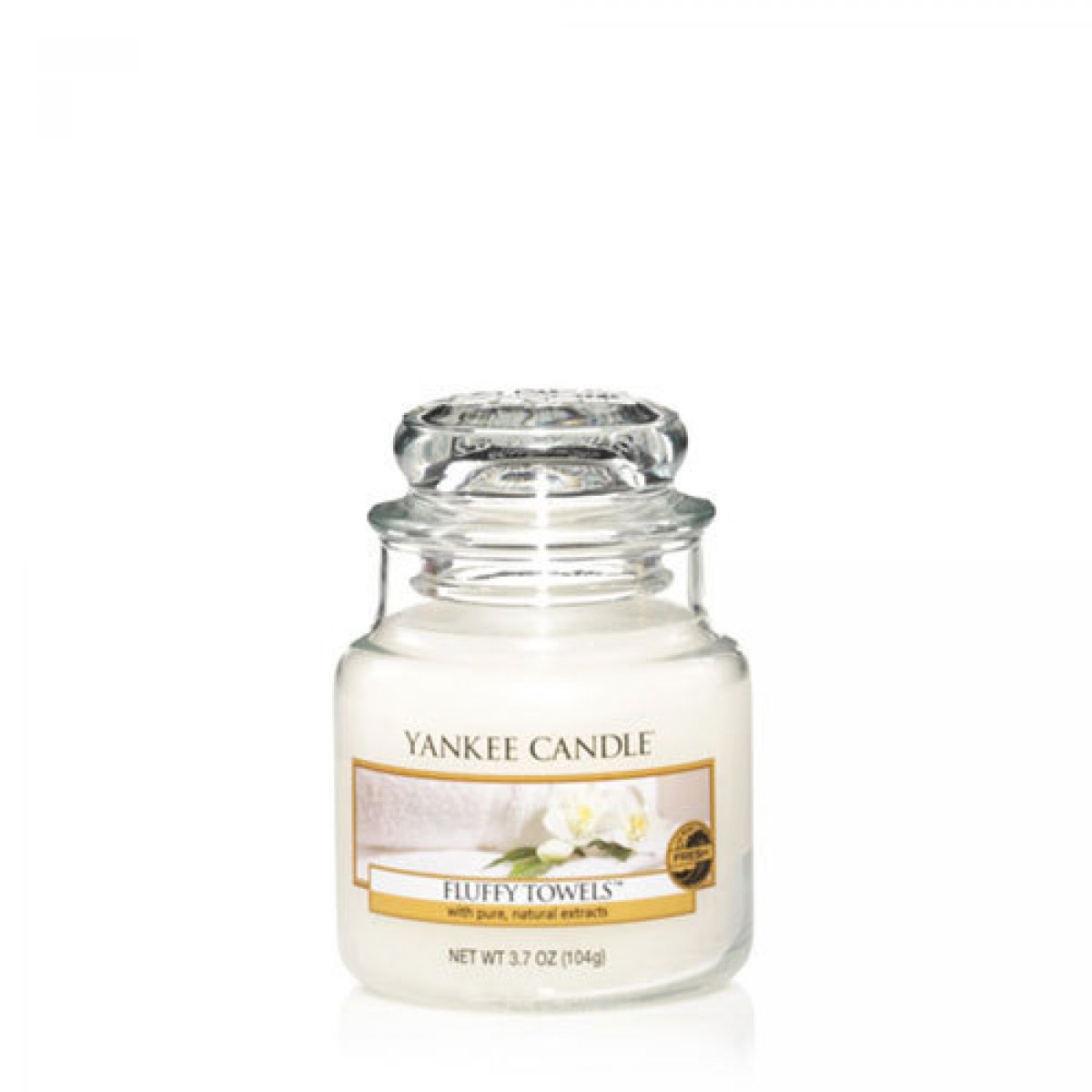 Giara piccola Yankee Candle Fluffy Towels Fragranza fresco pulito