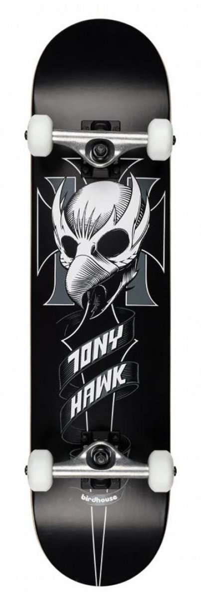 Birdhouse CREST Skate completo Professionale Stage 1 Black 8.0