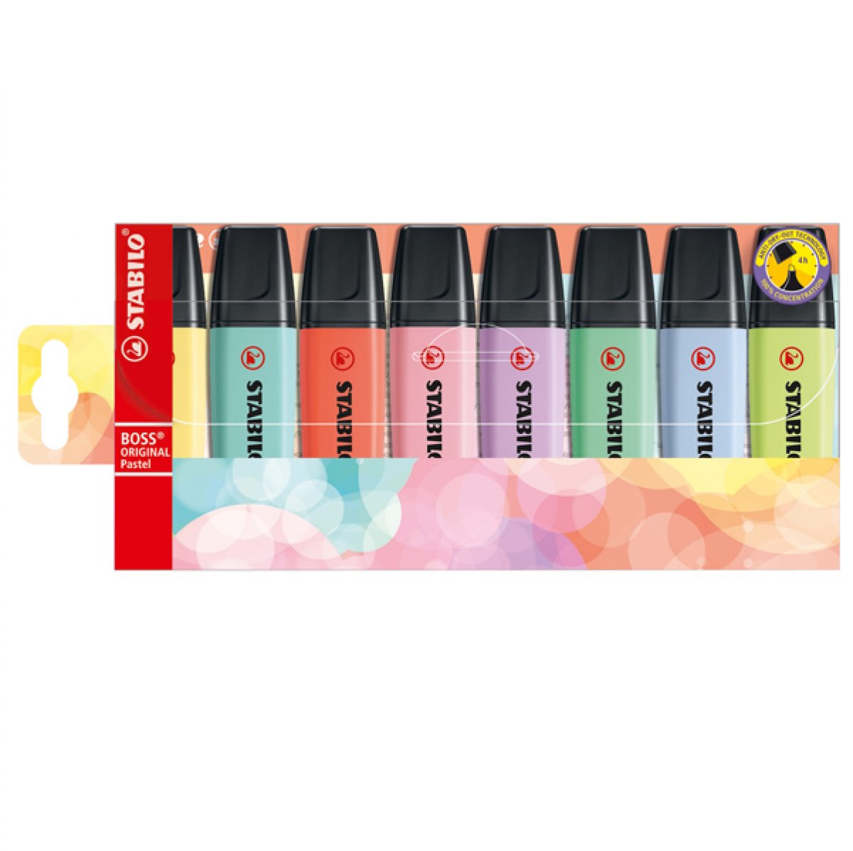 SET 8 EVIDENZIATORI STABILO PASTEL
