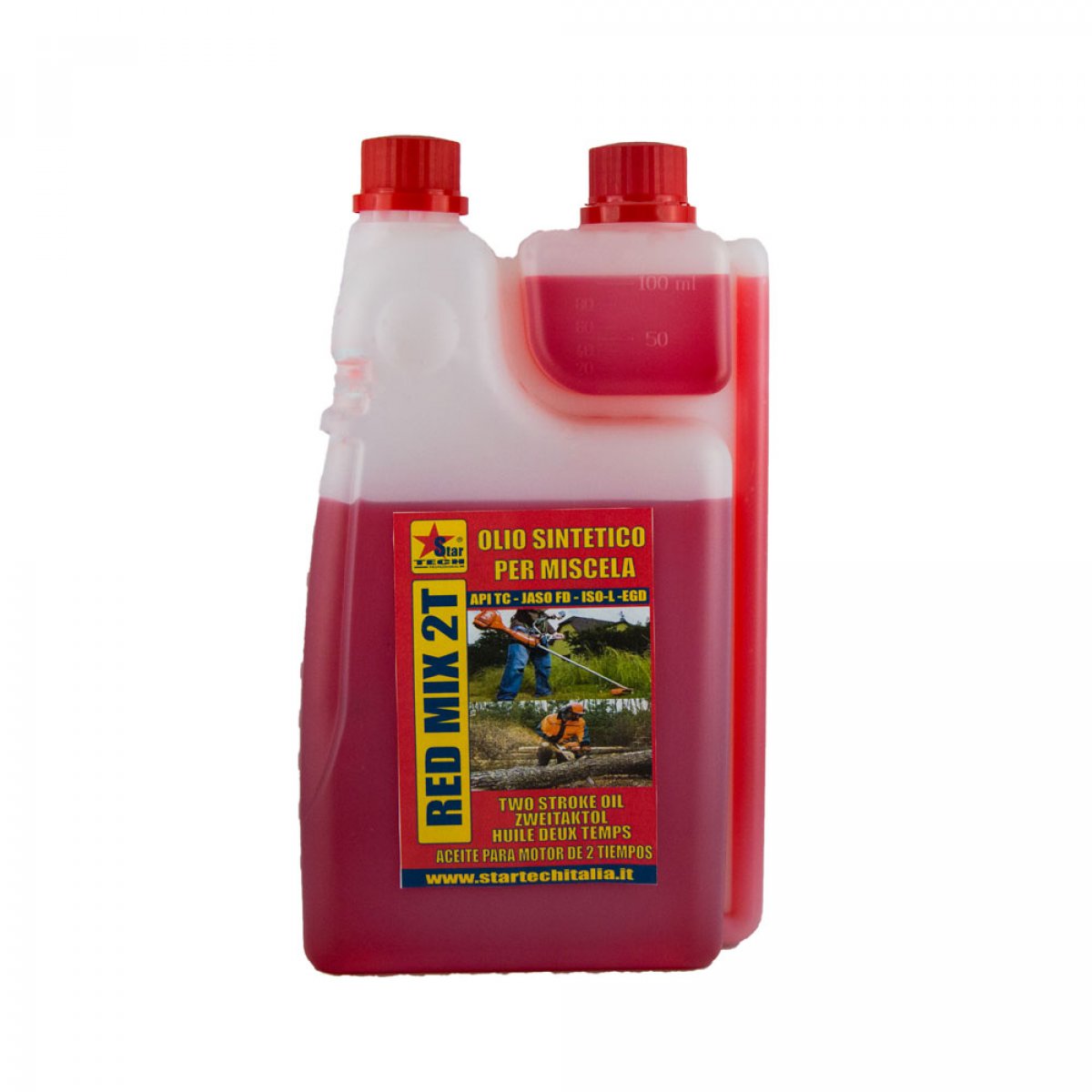 OLIO GARDEN RHUTTEN 2T SINTETICO 1000ML CON DOSATORE RUTTEN