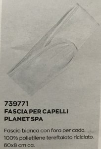 Fascia fermacapelli per pulizia viso