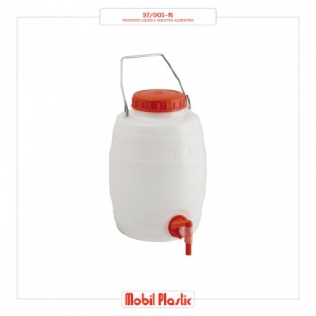 FUSTINO BOTTICELLA CON RUBINETTO - 5 LT MOBIL PLASTIC