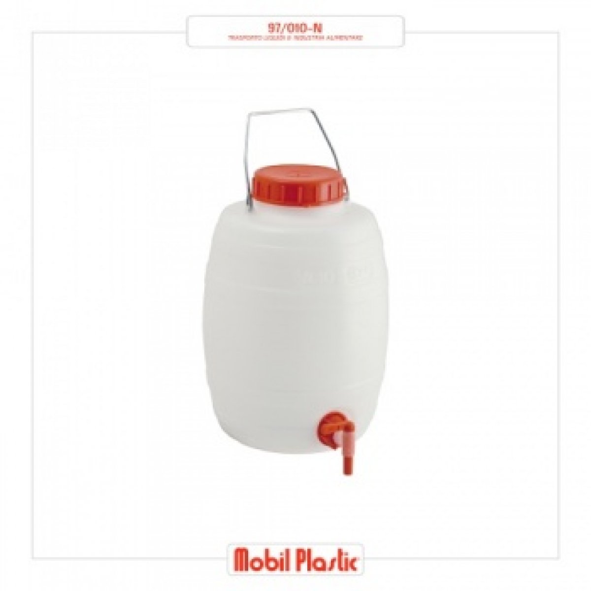 FUSTINO BOTTICELLA CON RUBINETTO - 10 LT MOBIL PLASTIC