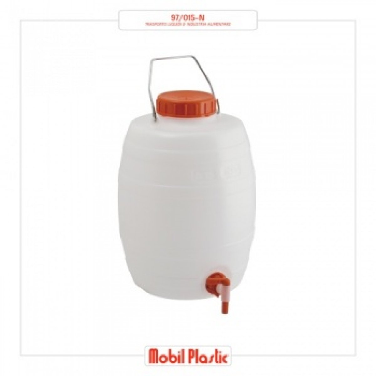FUSTINO BOTTICELLA CON RUBINETTO - 15 LT MOBIL PLASTIC