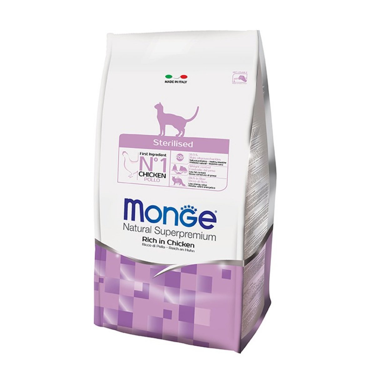 MONGE GATTO SUPERPREMIUM ADULT STERILIZZATO POLLO 10KG