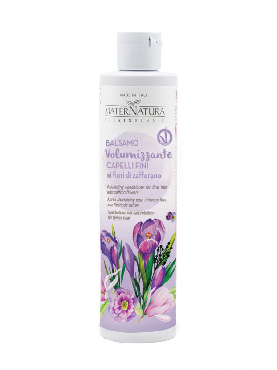 Balsamo volumizzante capelli fini ai fiori di zafferano Maternatura