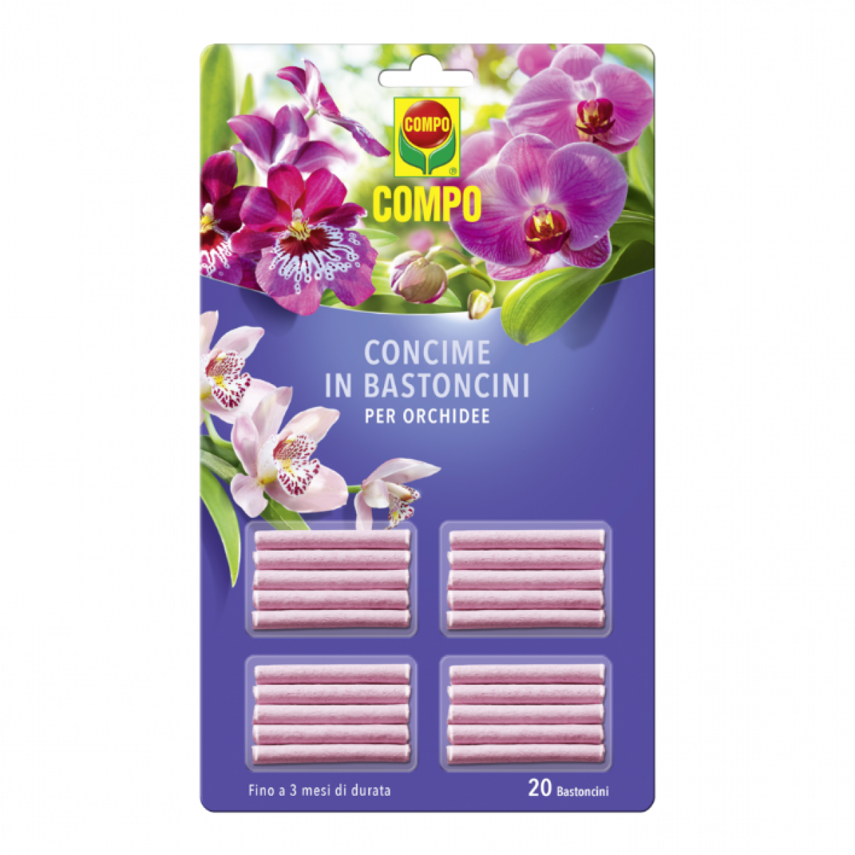 Concime in bastoncini per orchidee Compo - 18 g 20 bastoncini