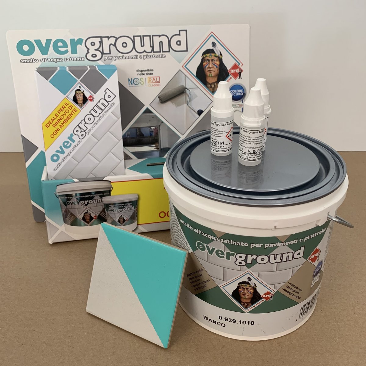 OVERGROUND ARD-RACCANELLO 2,5 lt SMALTO ALL’ACQUA SATINATO PER PAVIMENTI E PIASTRELLE 2,5 lt