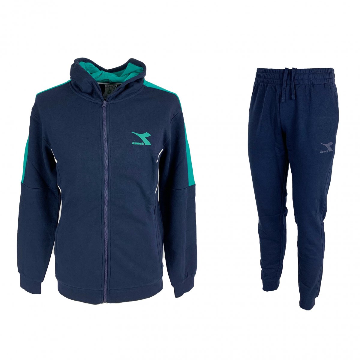 Diadora tuta da ginnastica felpata con cappuccio art.177775